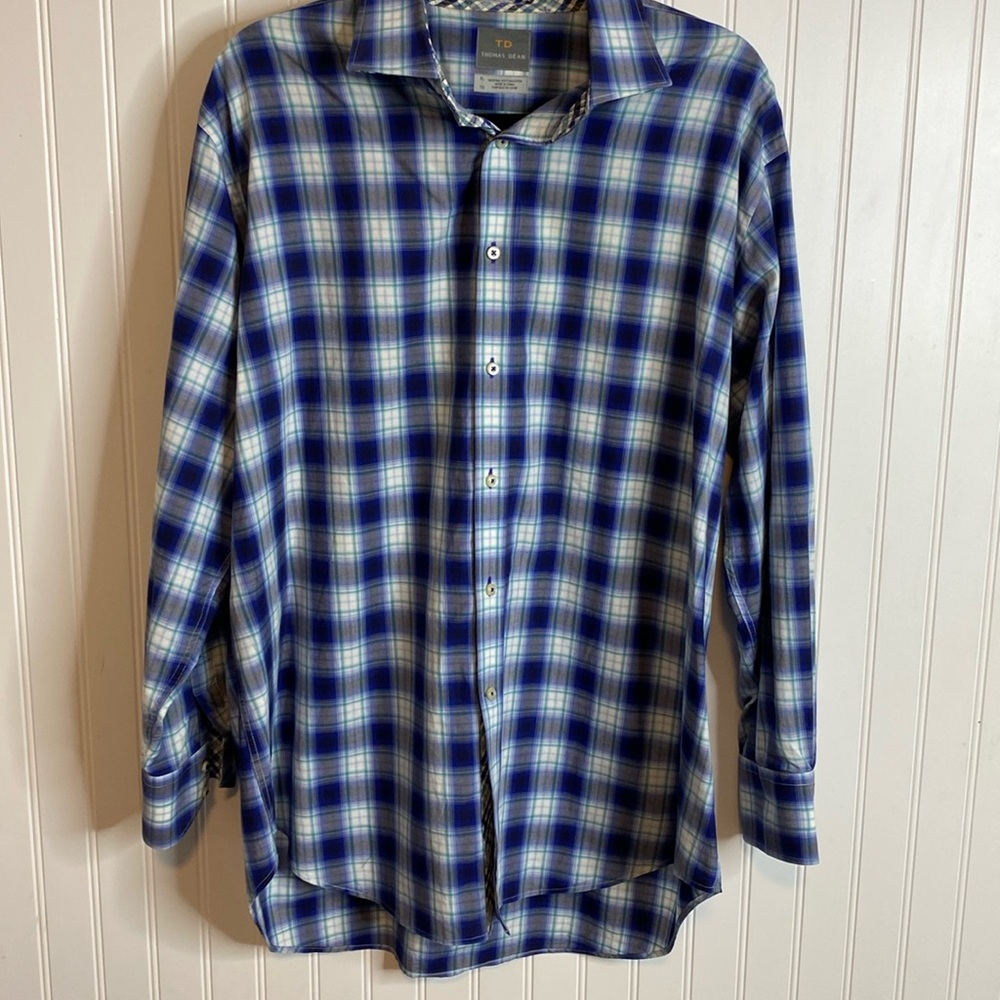 Thomas Dean Men’s size XL Dress Shirt Nice!